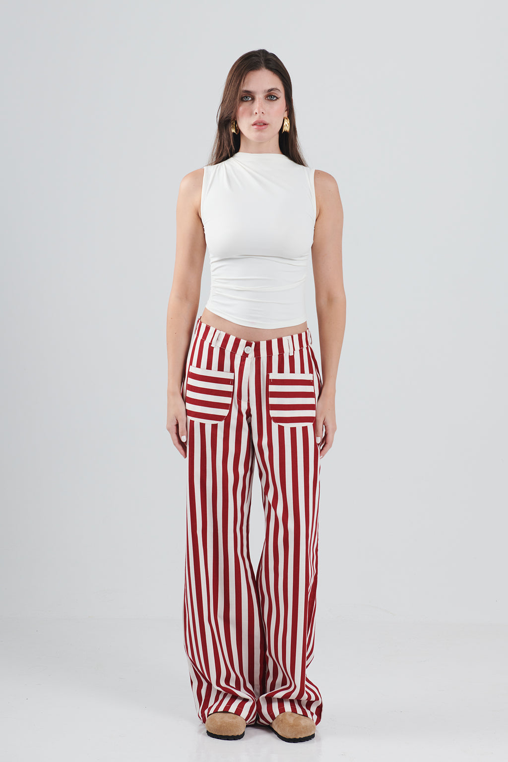 WIDE LEG LINES PANTS
