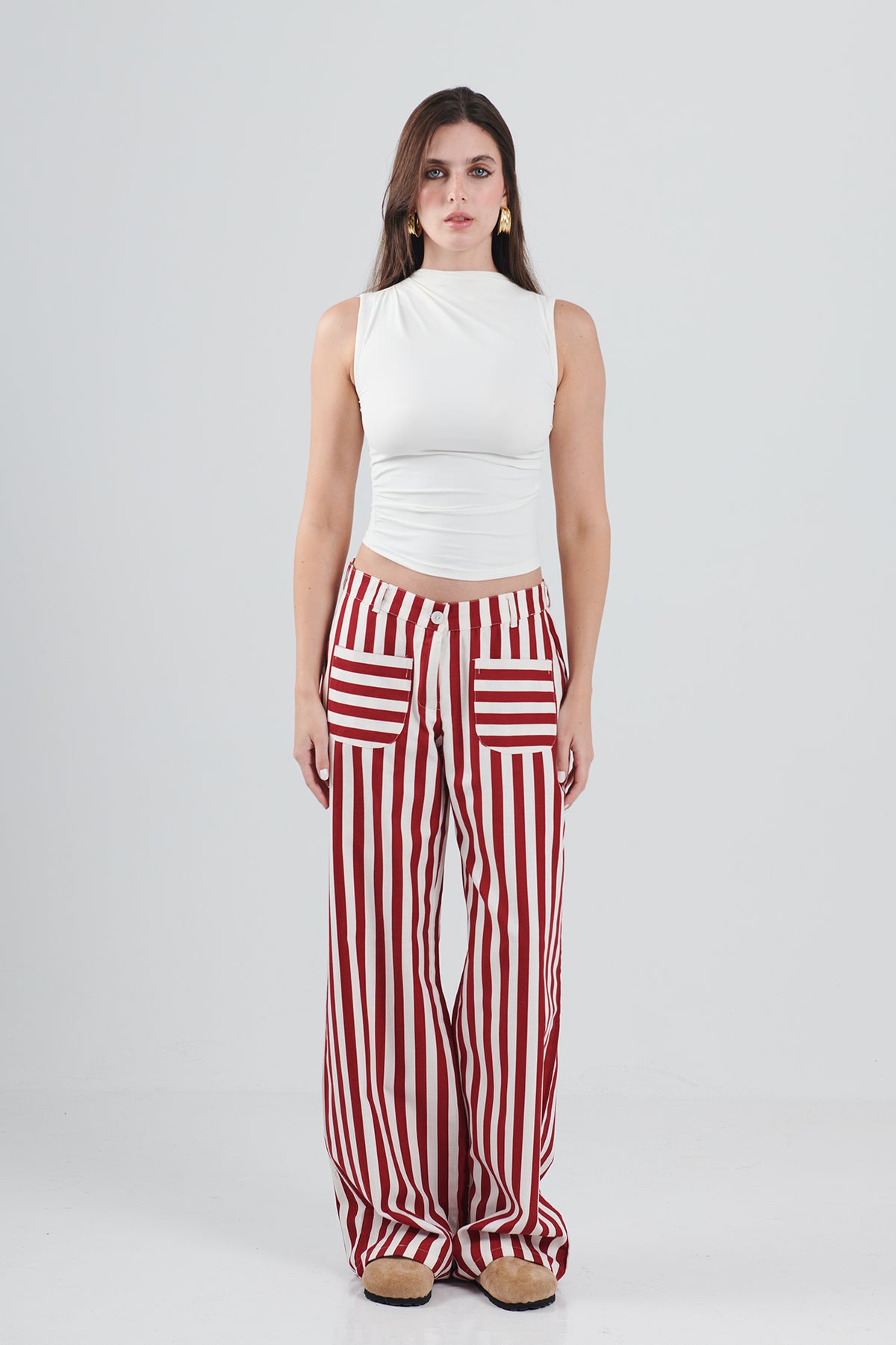 WIDE LEG LINES PANTS