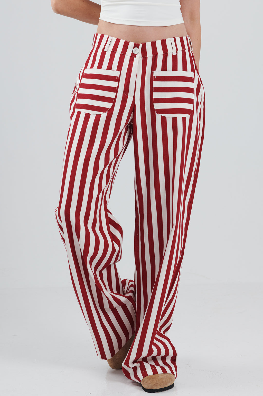 WIDE LEG LINES PANTS