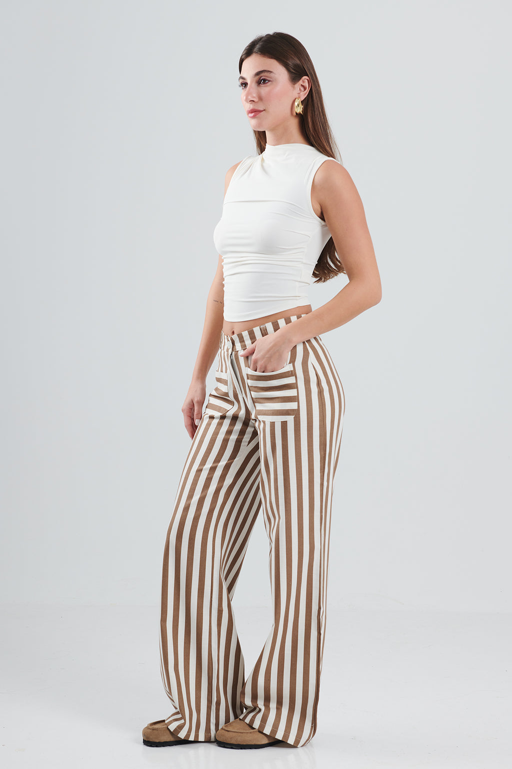 WIDE LEG LINES PANTS