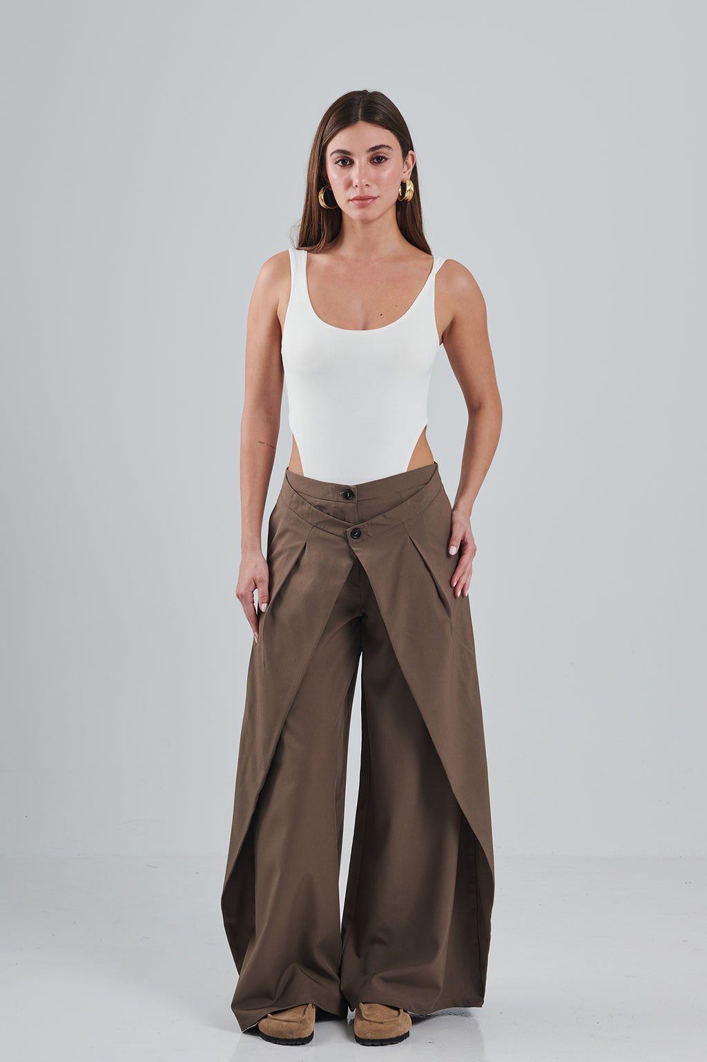 LAYERED WAIST PANTS