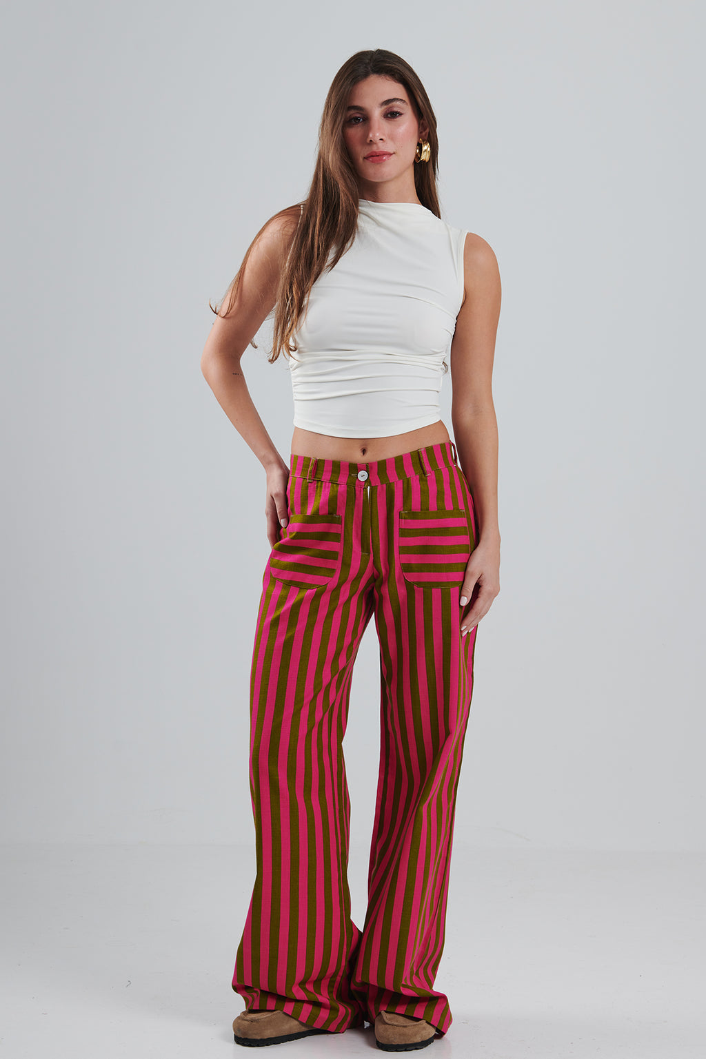 WIDE LEG LINES PANTS