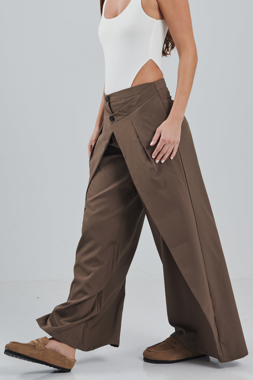 LAYERED WAIST PANTS