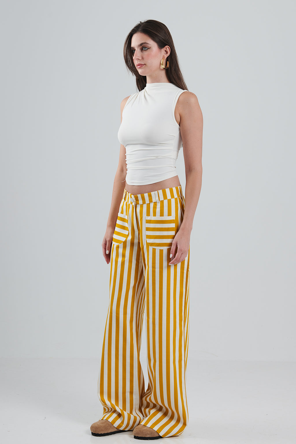 WIDE LEG LINES PANTS