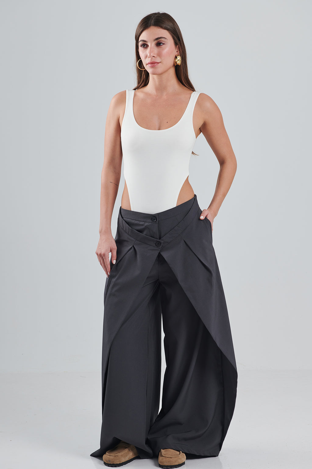 LAYERED WAIST PANTS