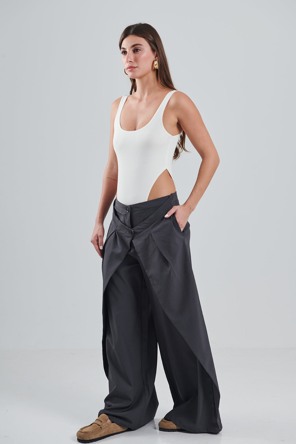 LAYERED WAIST PANTS